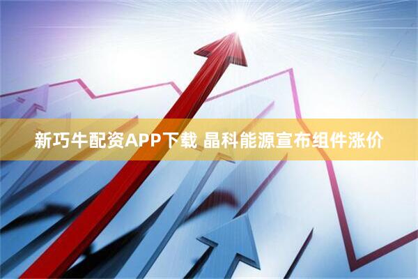 新巧牛配资APP下载 晶科能源宣布组件涨价